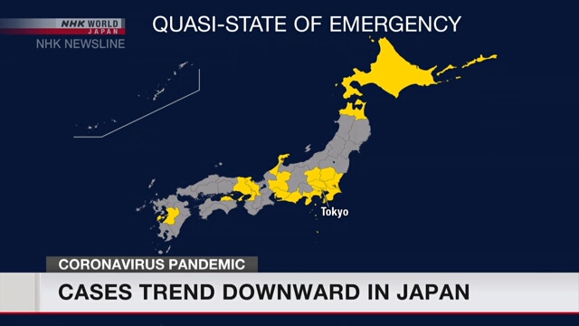 Nhật Bản: Số ca nhiễm vi-rút corona có xu hướng giảm